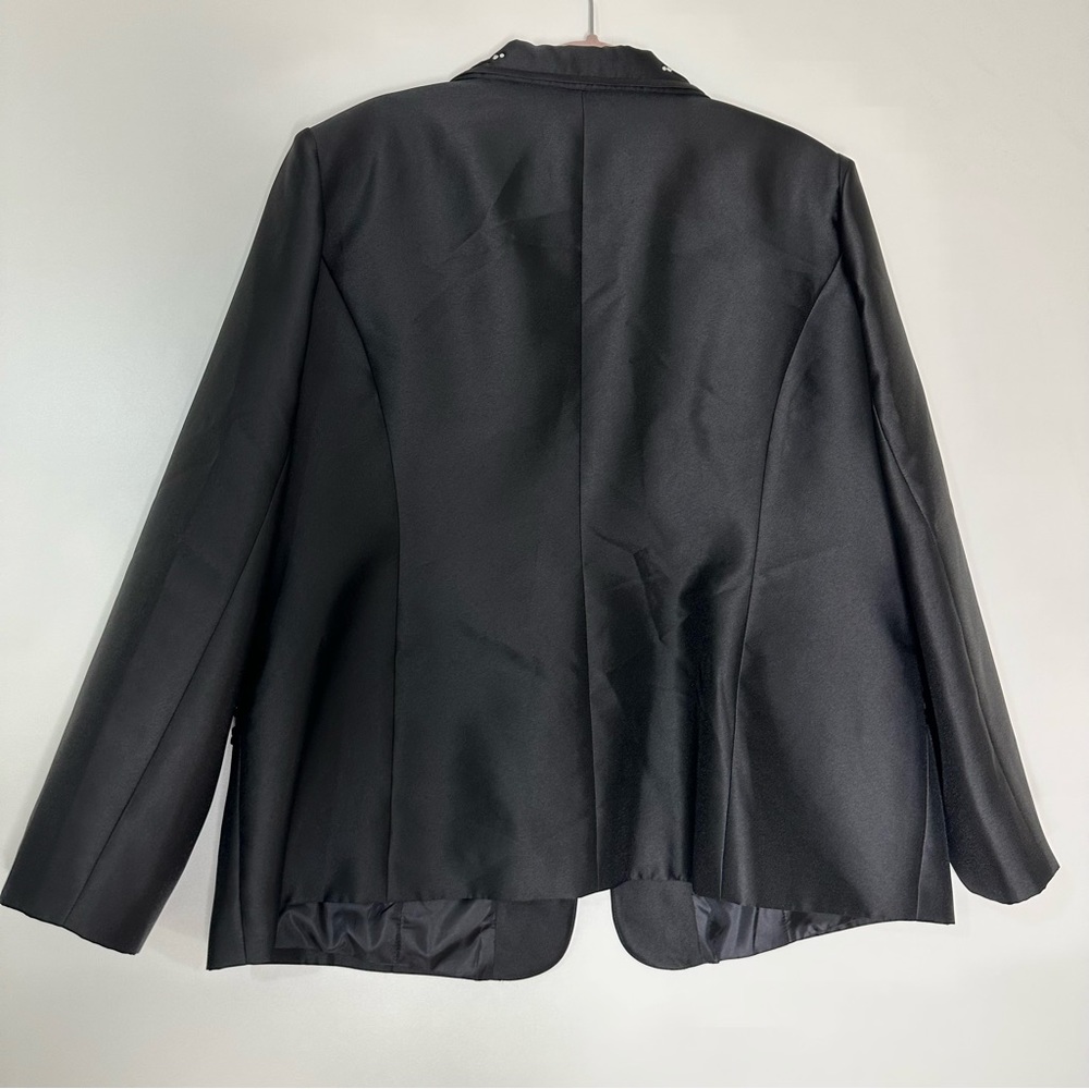 Moshita black embellished blazer jacket - Picture 2 of 14